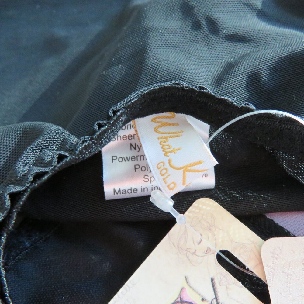 WHAT KATIE DID Betty Lavender Lace High Waisted Black Knickers 1950s Pinup NWT - Picture 13 of 13